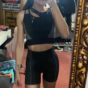 black & white gym set